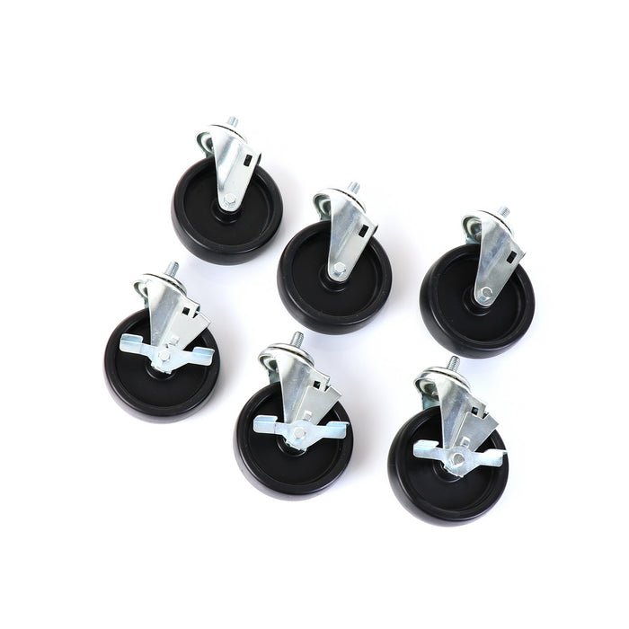 Castors, Set of 6, 5" Wheel Diameter(SKU - 830283)