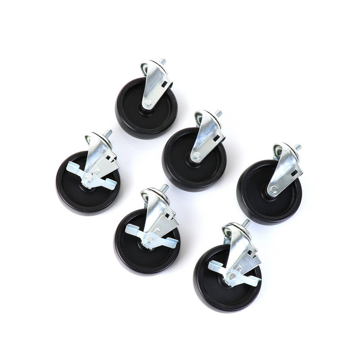Castors, Set of 6, 5" Wheel Diameter(SKU - 830283)