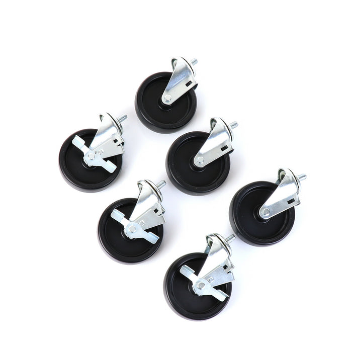 Castors, Set of 6, 5" Wheel Diameter(SKU - 830283)