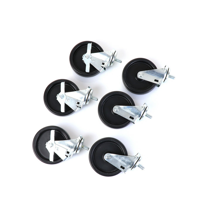 Castors, Set of 6, 5" Wheel Diameter(SKU - 830283)