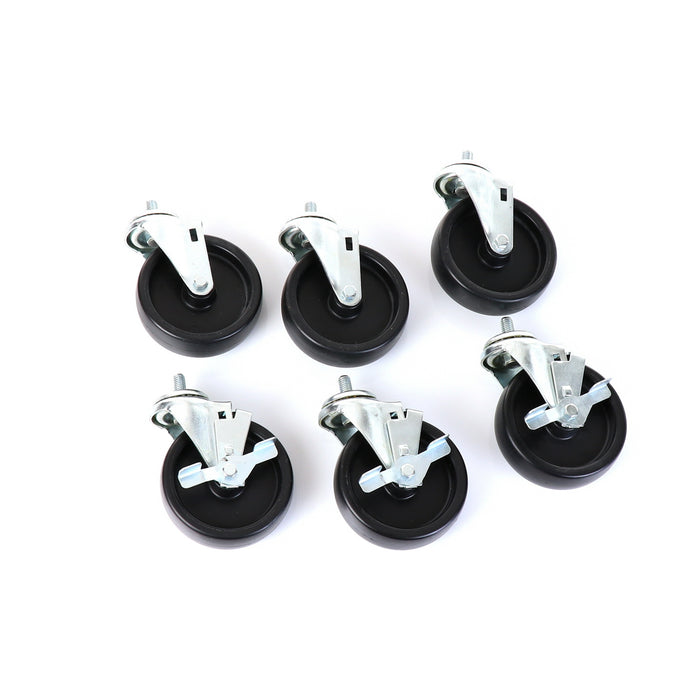 Castors, Set of 6, 5" Wheel Diameter(SKU - 830283)