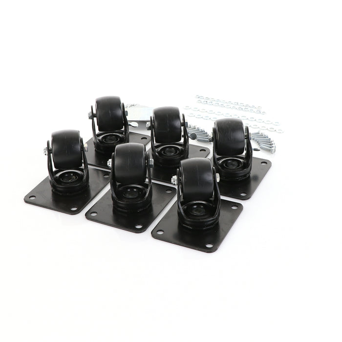 CASTOR KIT, PLATFORM, SET/6, 4" (SKU - 895332)