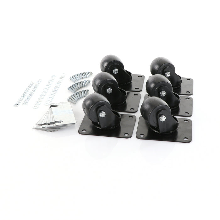 CASTOR KIT, PLATFORM, SET/6, 4" (SKU - 895332)