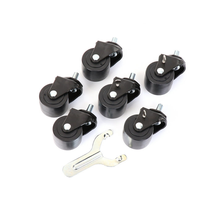 Castors, Set of 6, 2 1/2" Wheel Diameter(SKU - 830276)