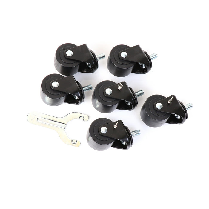 Castors, Set of 6, 2 1/2" Wheel Diameter(SKU - 830276)