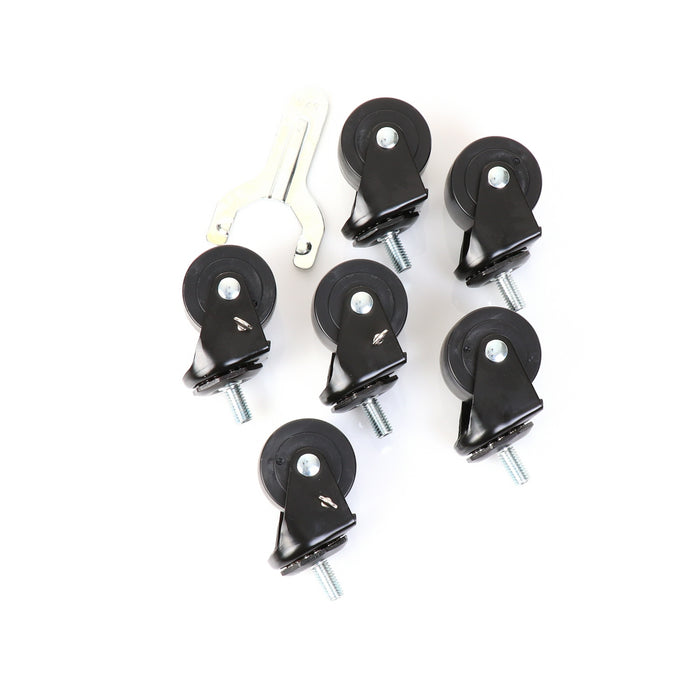 Castors, Set of 6, 2 1/2" Wheel Diameter(SKU - 830276)