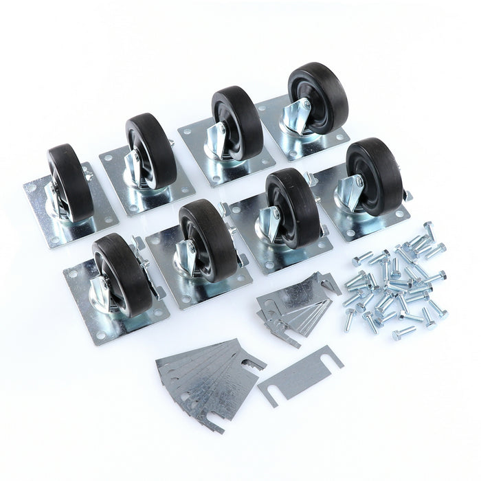 CASTOR KIT SET OF 8-4" (SKU - 809747)