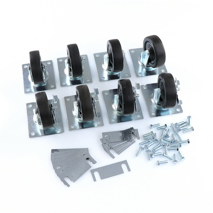 CASTOR KIT SET OF 8-4" (SKU - 809747)