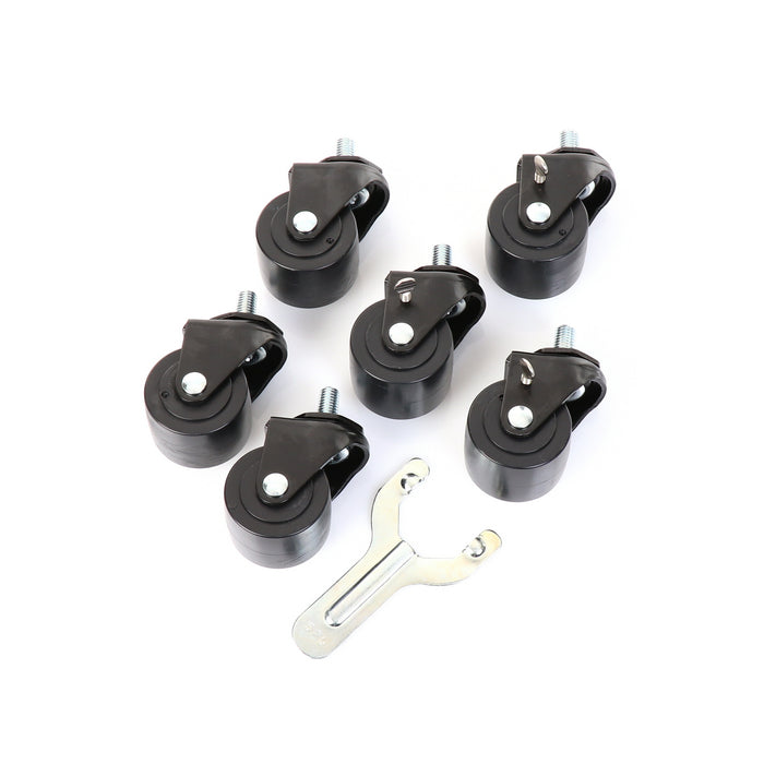 Castors, Set of 6, 2 1/2" Wheel Diameter(SKU - 830276)