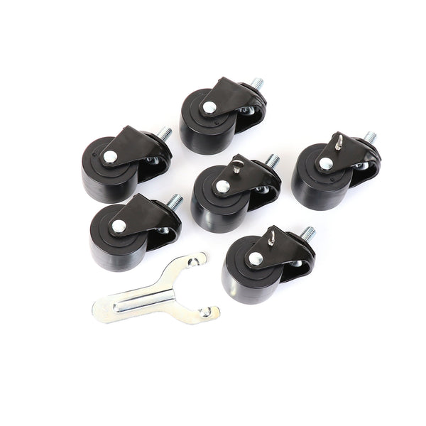 Castors, Set of 6, 2 1/2" Wheel Diameter(SKU - 830276)